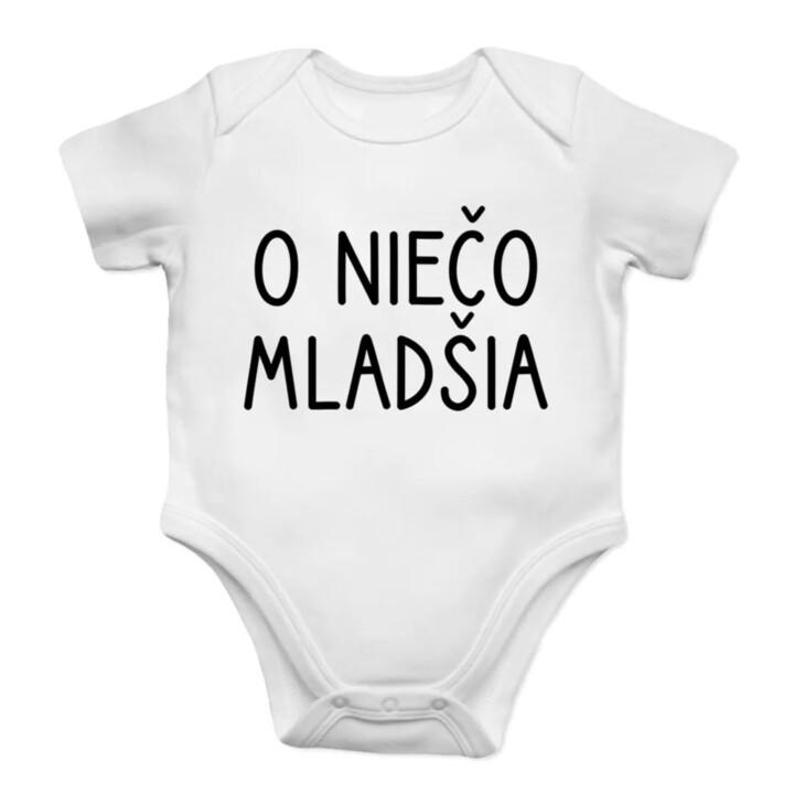 O niečo mladšia – body s potlačou