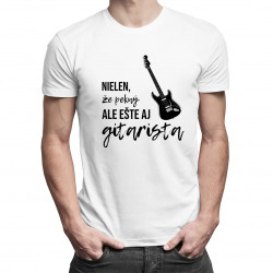 Nielen, že pekný, ale ešte aj gitarista - pánske tričko s potlačou