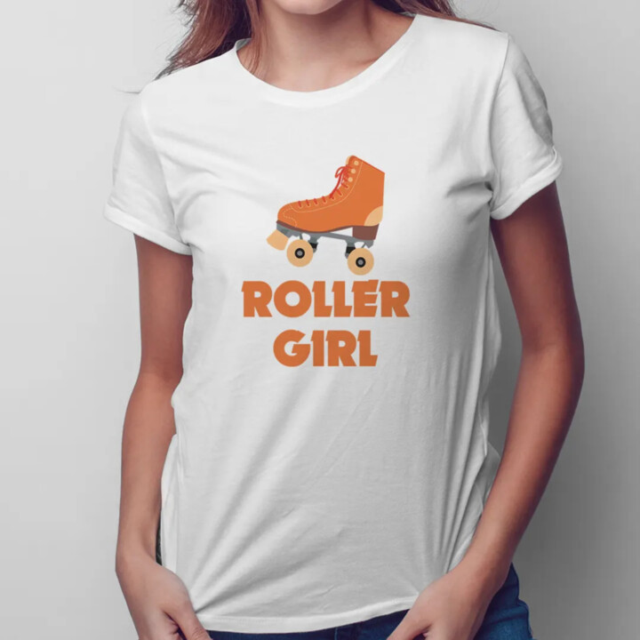 Roller girl - dámske tričko s potlačou