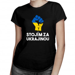 Stojím za Ukrajinou - dámske tričko s potlačou