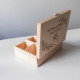 Čaj pre spoločné rána (meno) + (meno) - personalizovaný produkt - drevený box na čaj s gravírovaním