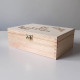 Čaj pre spoločné rána (meno) + (meno) - personalizovaný produkt - drevený box na čaj s gravírovaním