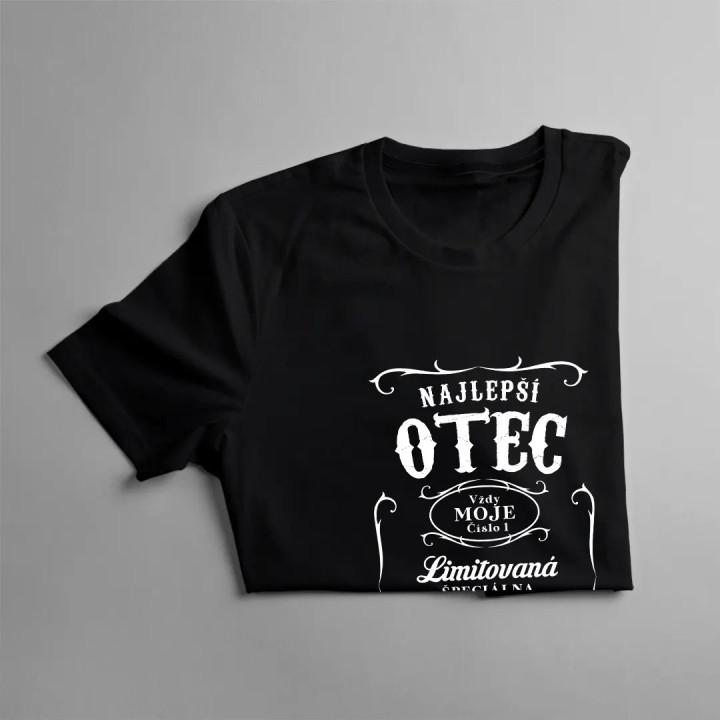 Najlepší otec, vždy moje číslo - pánske tričko s potlačou