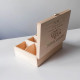 Aromatická krabička na čaj (mená + dátum) - personalizovaný produkt - drevený box na čaj s gravírovaním