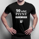 50-ročný pivný fajnšmeker - pánske tričko s potlačou