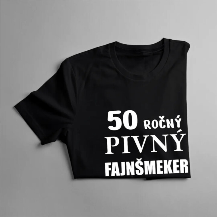 50-ročný pivný fajnšmeker - pánske tričko s potlačou