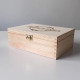 Mená - personalizovaný produkt - drevený box na čaj s gravírovaním
