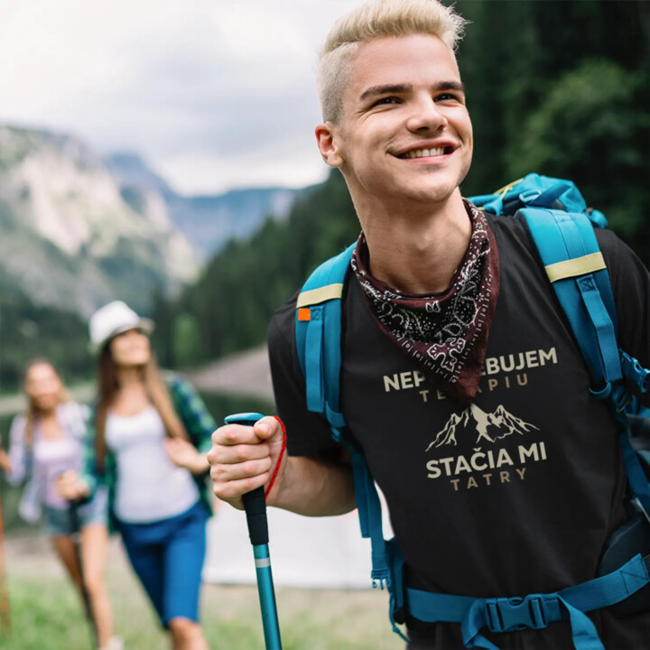 Nepotrebujem terapiu, stačia mi Tatry - pánske tričko s potlačou