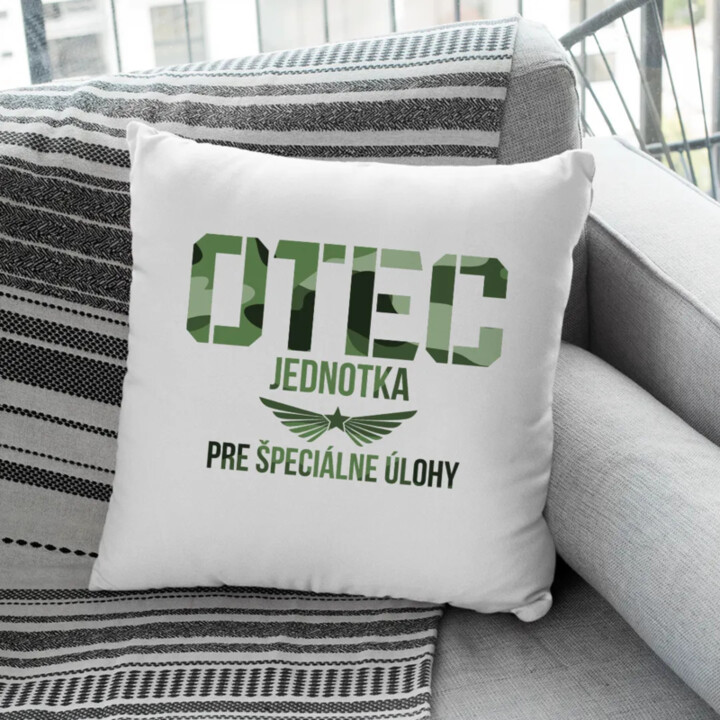 Otec - jednotka pre špeciálne úlohy - vankúš s potlačou