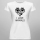I love animals - dámske tričko s potlačou