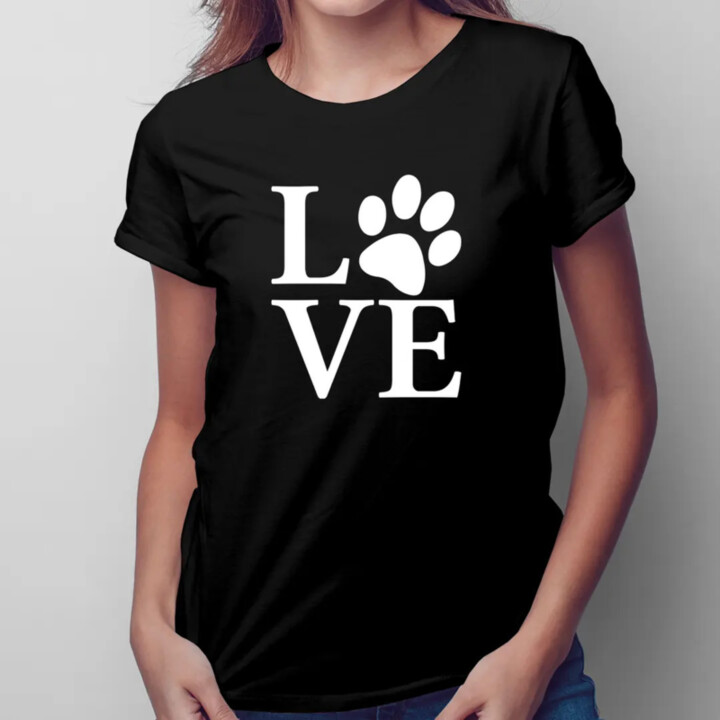 Love animals - dámske tričko s potlačou