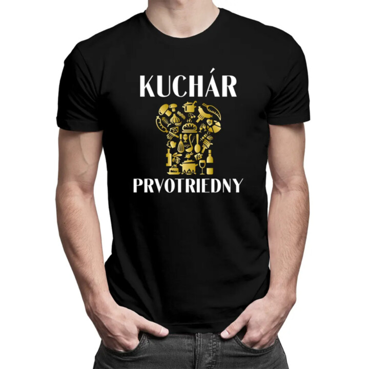 Prvotriedny kuchár - pánske tričko s potlačou