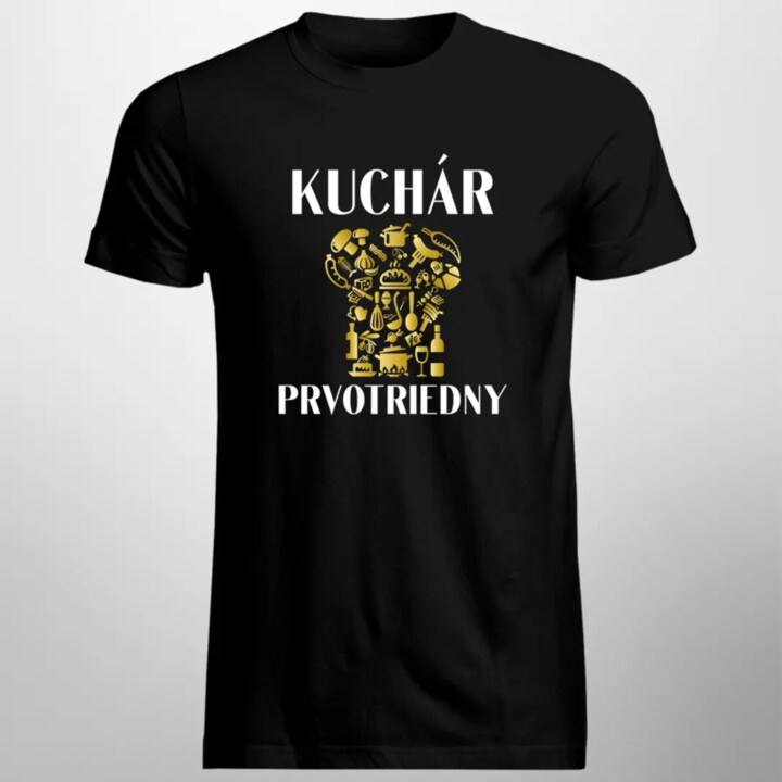 Prvotriedny kuchár - pánske tričko s potlačou