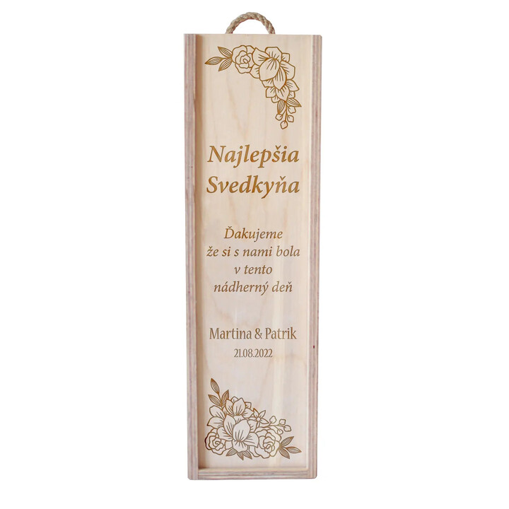 Darčeková sada pre svedkov - personalizovaný produkt - boxy na víno