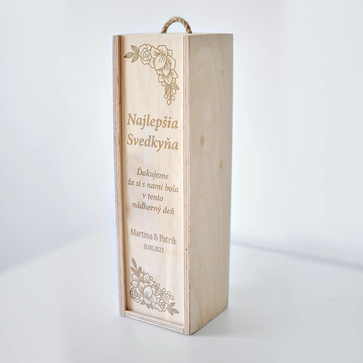 Darčeková sada pre svedkov - personalizovaný produkt - boxy na víno