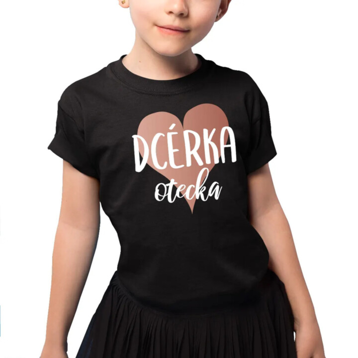 Dcérka otecka v2 - detské tričko s potlačou