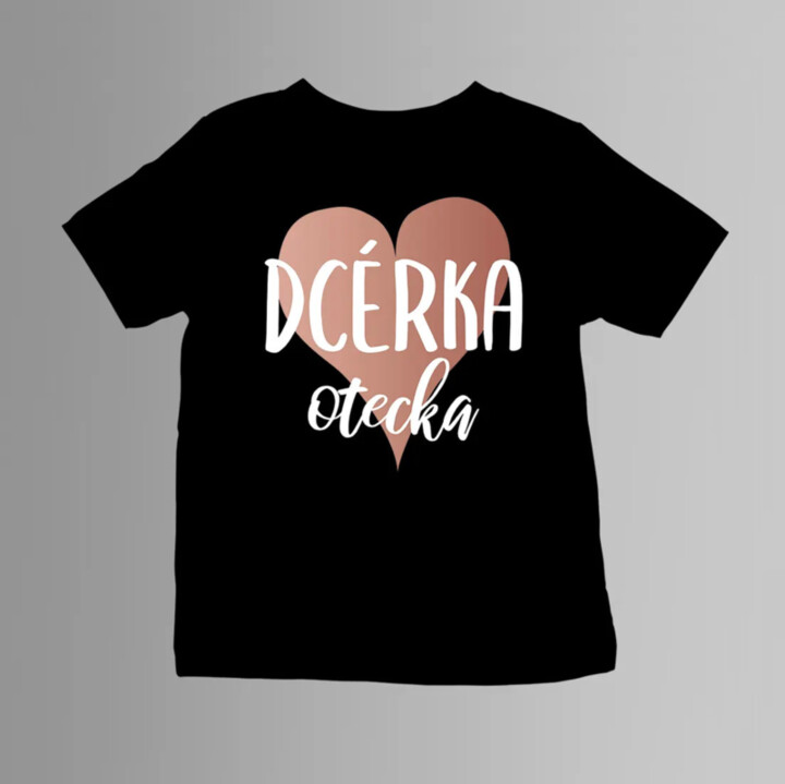 Dcérka otecka v2 - detské tričko s potlačou
