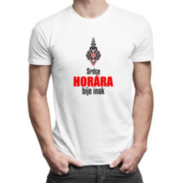 Srdce horára bije inak - pánske tričko s potlačou