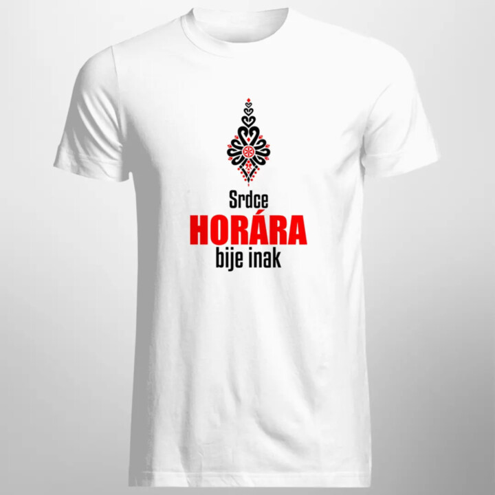 Srdce horára bije inak - pánske tričko s potlačou