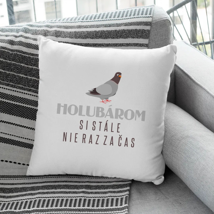 Holubárom si stále, nie raz za čas - vankúš s potlačou