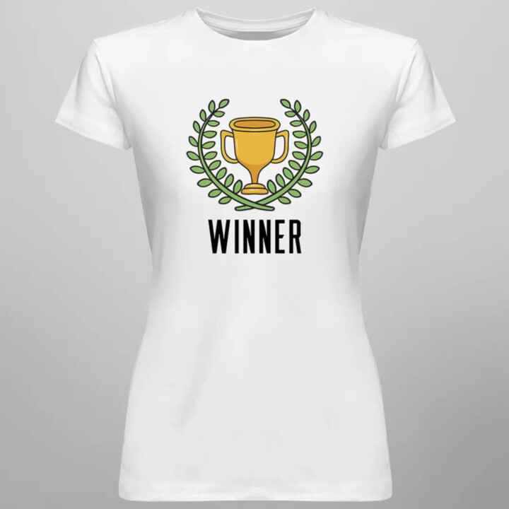 Winner - dámske tričko s potlačou