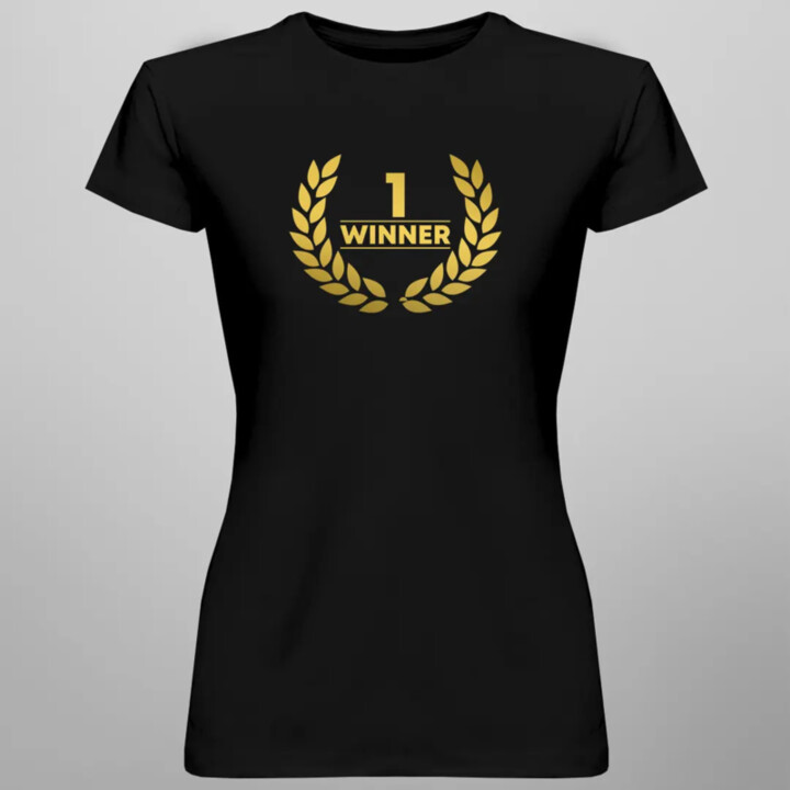 Winner v2 - dámske tričko s potlačou