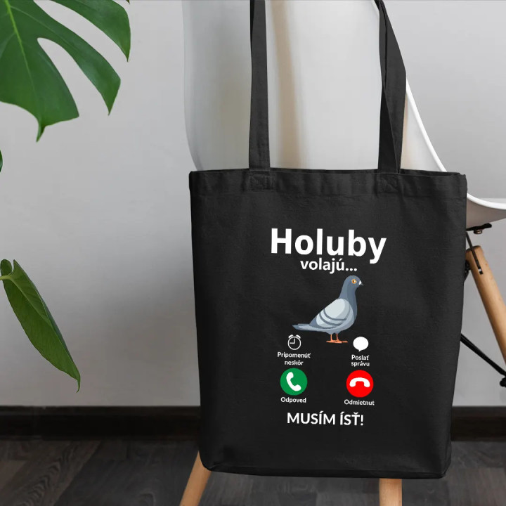 Holuby volajú - musím ísť - taška s potlačou