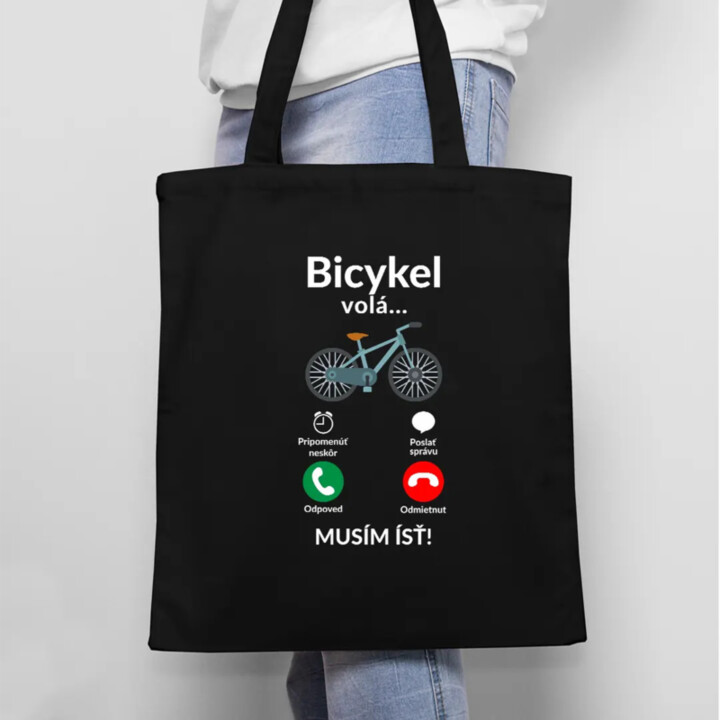 Bicykel volá - musím ísť v2 - taška s potlačou