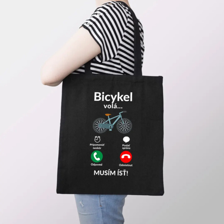 Bicykel volá - musím ísť v2 - taška s potlačou