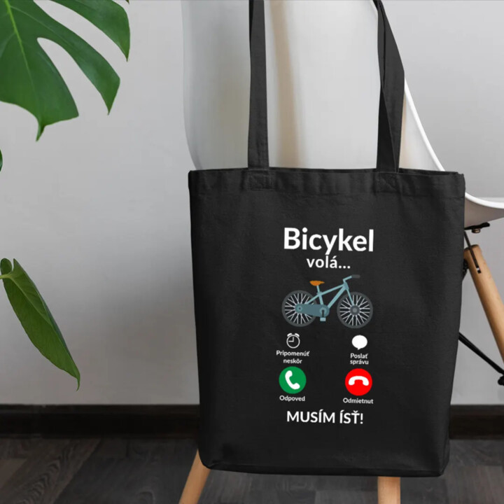Bicykel volá - musím ísť v2 - taška s potlačou