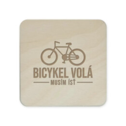 Bicykel volá - musím ísť - sada gravírovaných podložiek pod poháre
