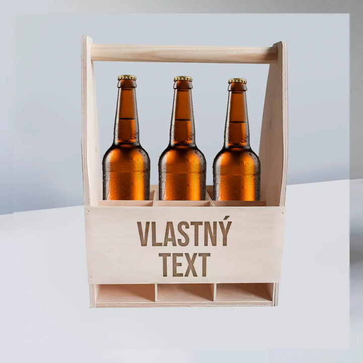 Drevený nosič  s vlastným textom