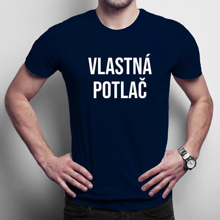 Pánske tričko s vlastnou potlačou obojstrannou