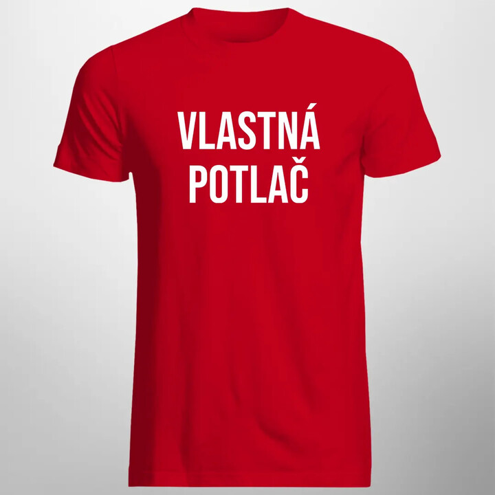 Pánske tričko s vlastnou potlačou obojstrannou
