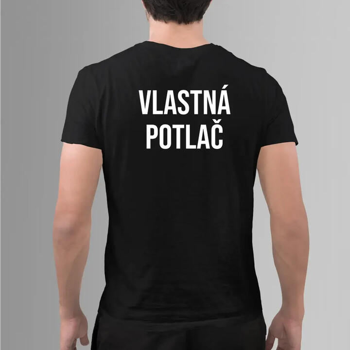 Pánske tričko s vlastnou potlačou obojstrannou