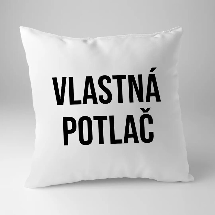 Vankúš s vlastnou potlačou