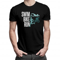 Triathlon - swim, bike, run v2 - pánske tričko s potlačou