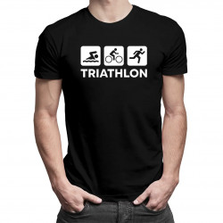 Triathlon - pánske tričko s potlačou