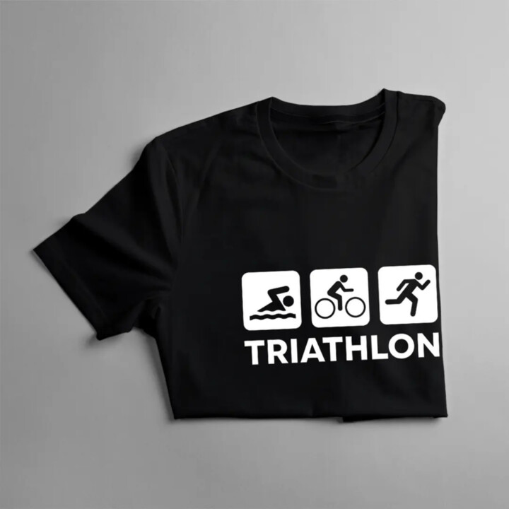 Triathlon - pánske tričko s potlačou