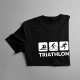 Triathlon - dámske tričko s potlačou