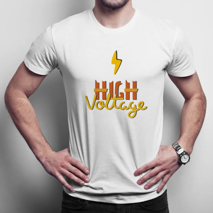 High voltage - pánske tričko s potlačou