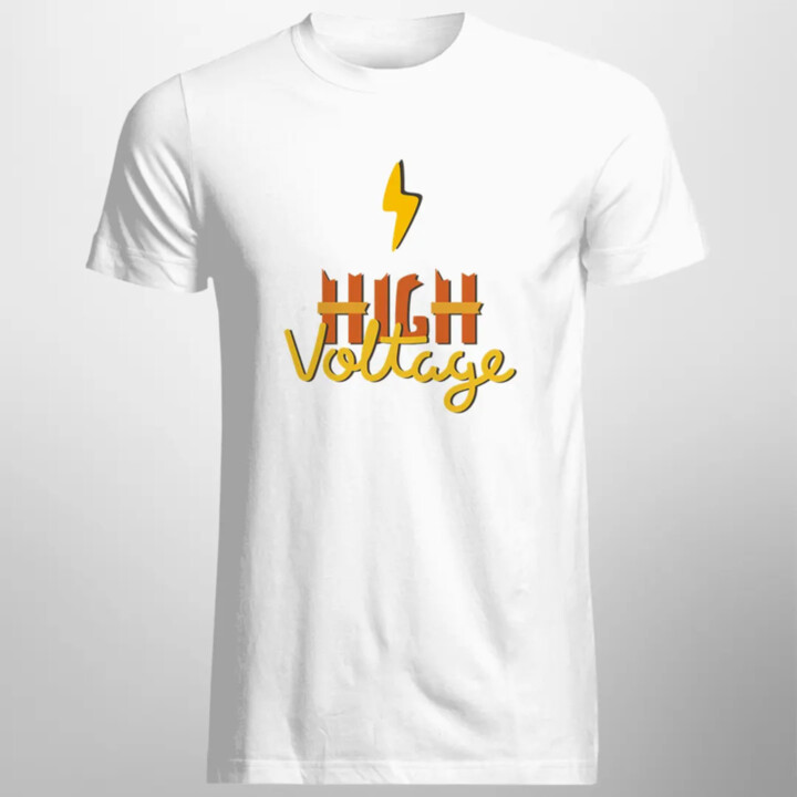High voltage - pánske tričko s potlačou