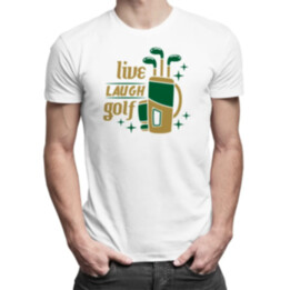 Live, laugh, golf - pánske tričko s potlačou