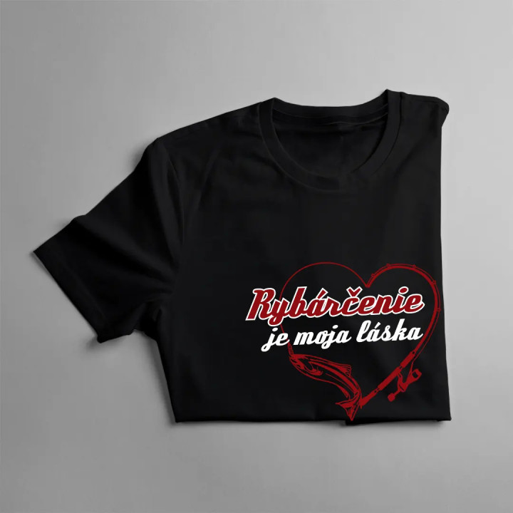 Rybárčenie je moja láska - pánske tričko s potlačou