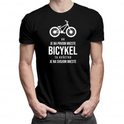 Ak je na prvom mieste bicykel - pánske tričko s potlačou