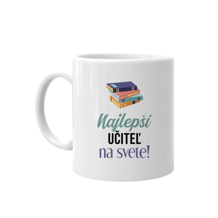 Najlepší učiteľ na svete - keramický hrnček s potlačou