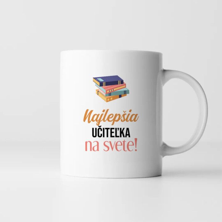 Najlepšia učiteľka na svete - keramický hrnček s potlačou