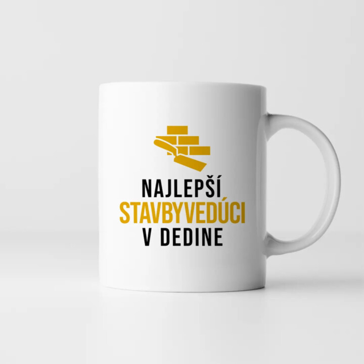 Najlepší stavbyvedúci v dedine - keramický hrnček s potlačou