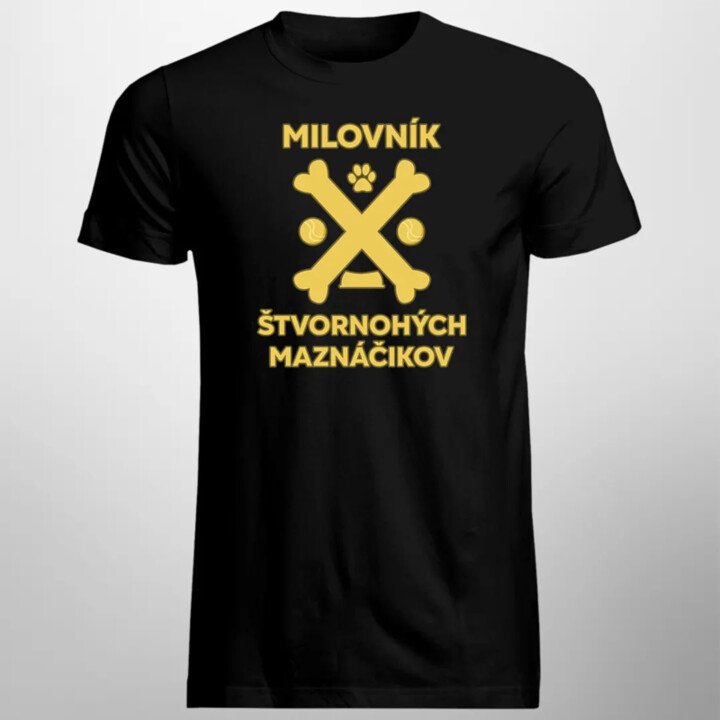 Milovník štvornohých maznáčikov - pánske tričko s potlačou