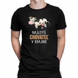 Najlepší chovateľ v krajine (kravy) - pánske tričko s potlačou